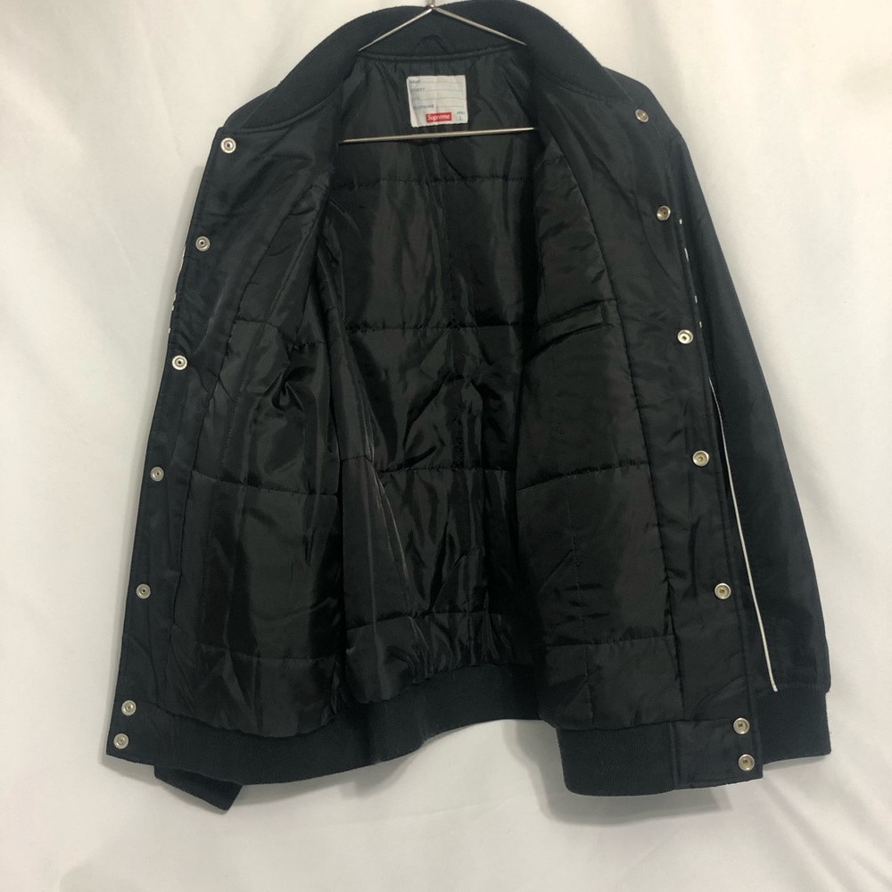 Supreme Contrast Script Varsity Jacket - Picture 4 of 12